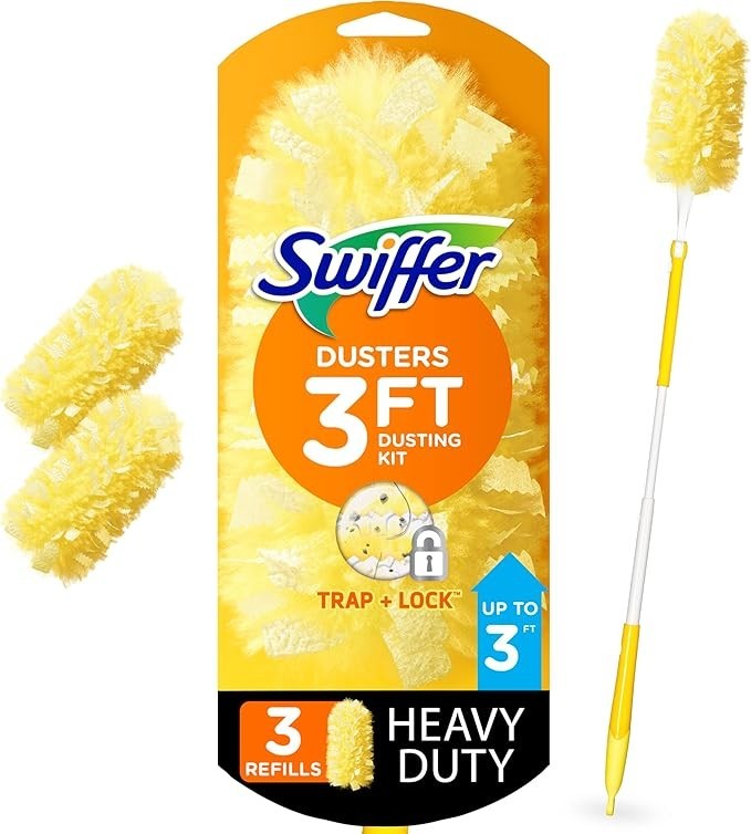 Duster Heavy Duty 3 ft Extendable Handle Starter Kit with 3 Refills