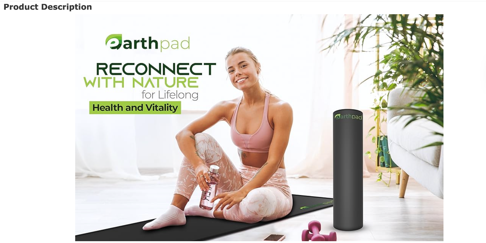 Grounding Mat | 39.4x11.8 Earthing Pad for Relieving Stress Anxiety Inflammation