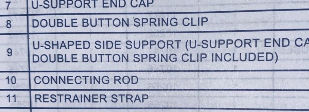 Intex Restrainer Strap for Rectangular Pool 10938 (New Without Box) (set Of 2)
