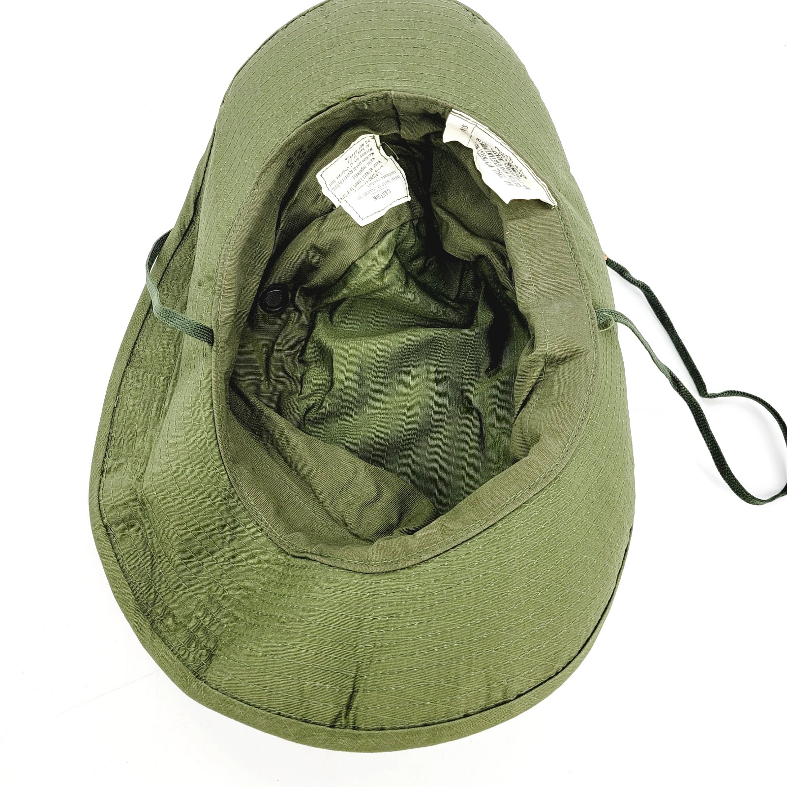 Vietnam War Jungle Hat w/ Insect Net Poplin OG-107 DSA 1969 Size 6 7/8 Boonie
