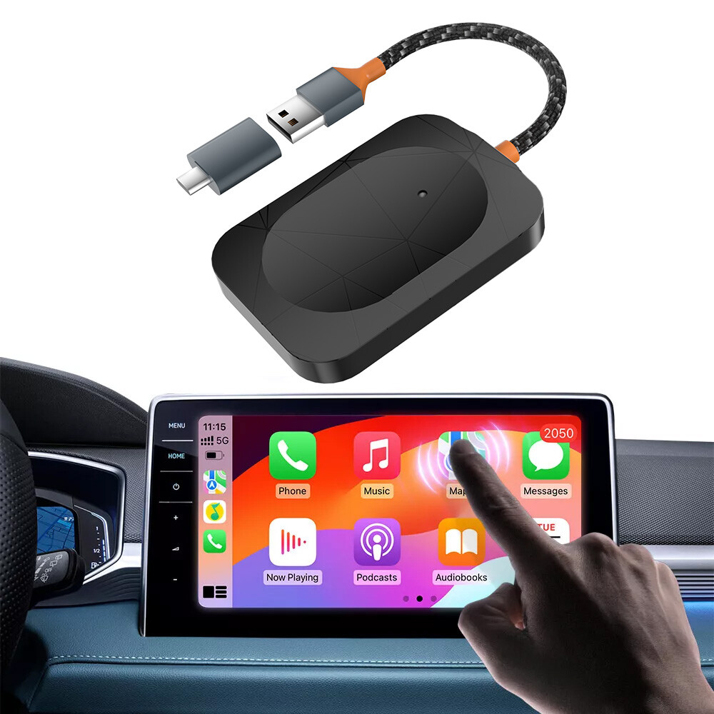 2026 USB Wireless CarPlay Adapter For iPhone Apple Wireless Dongle Plug ＆ Play