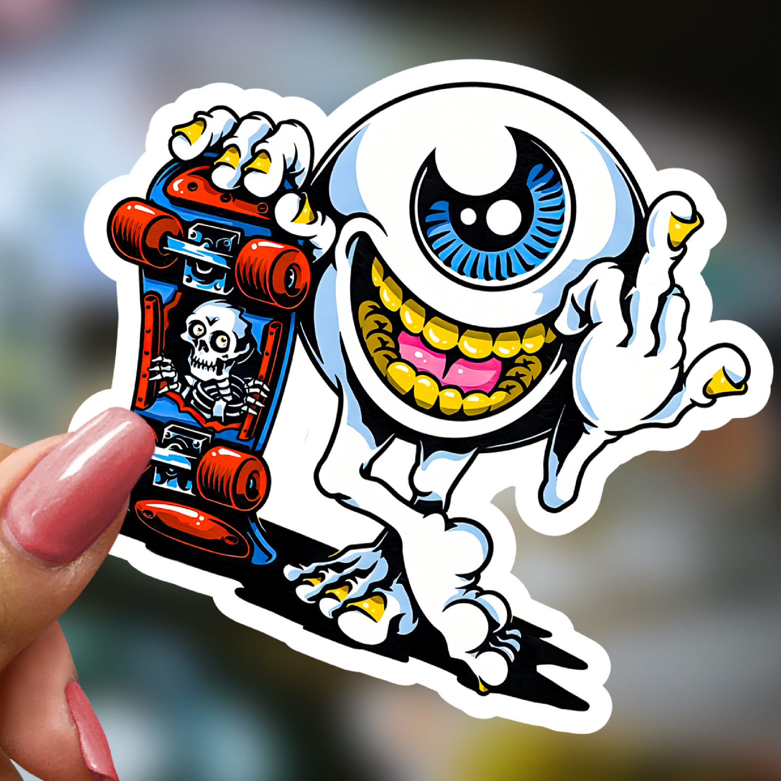 50pcs Rat Fink Ed Roth Vinyl Decals Vintage Hot Rod Custom Sticker Set