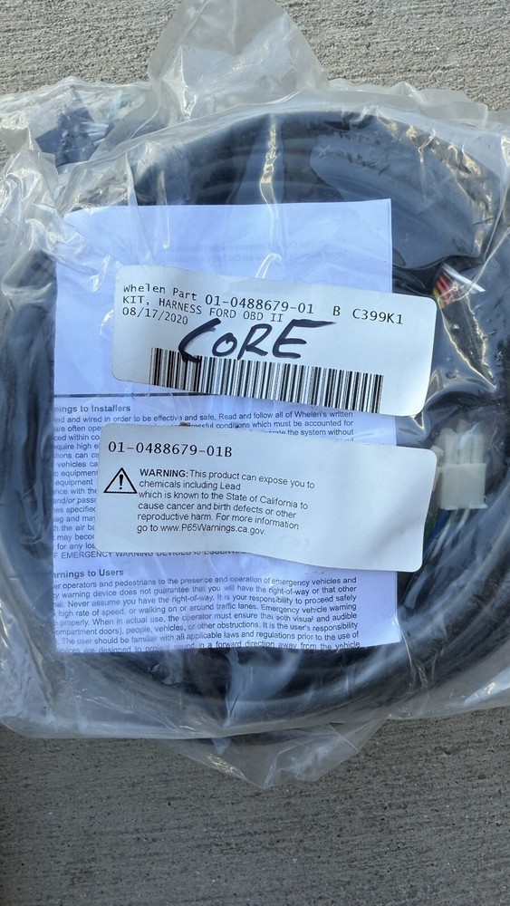 Whelen Core Cables C399K6 & C399K7