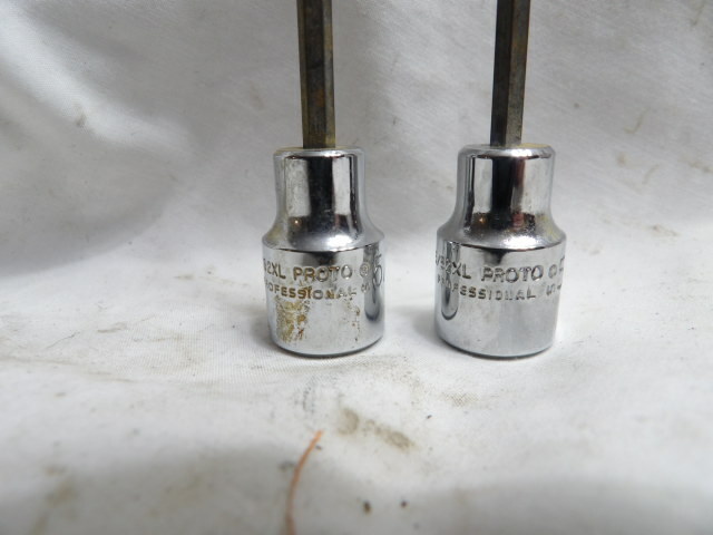 Pair of Proto 3/8" Dr. Hex Head Long Socket 5/32