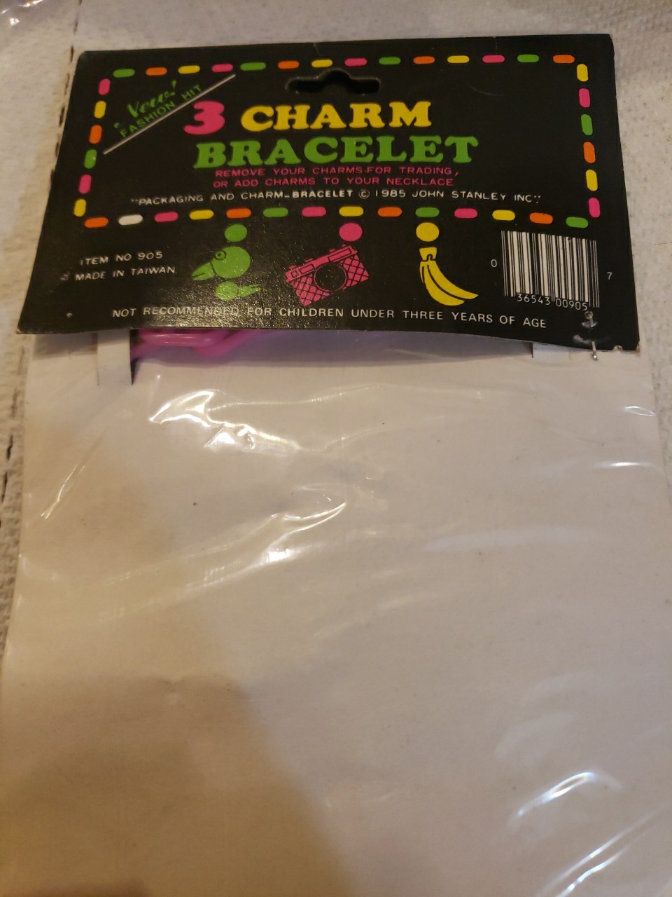 VTG 1980s Clip On Bell Charms /Chains &1 Snap On Bracelet