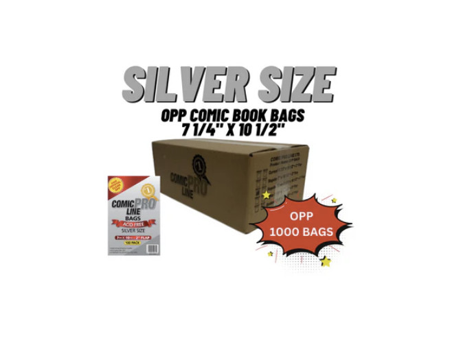 100 Count Pre-Bagged Comic Boards – Silver Age Size | Comic ProLine