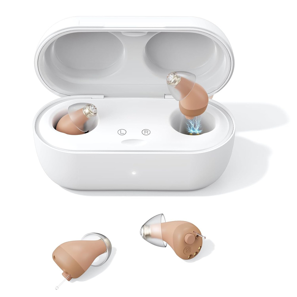 Hearing Aids, Rechargeable Digital Hearing Devices with 16-Channel Sound Process