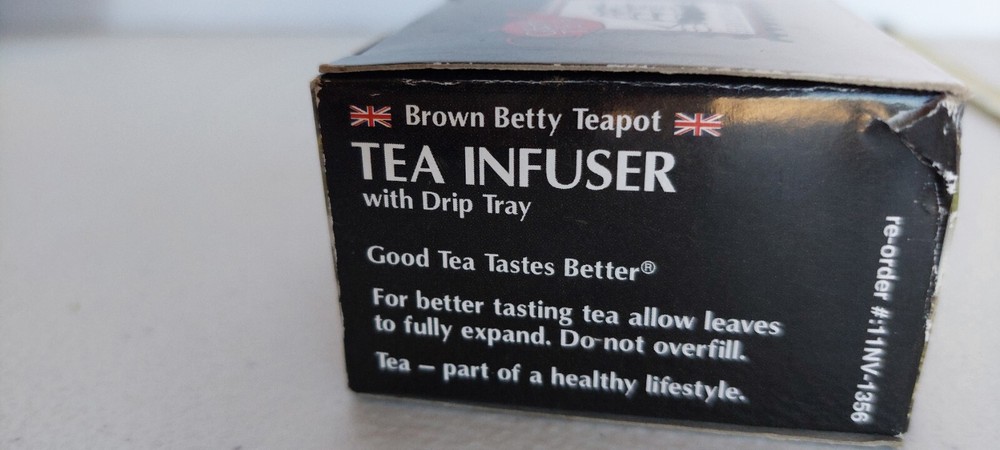 G&H Silver Toned Tiny Teapot & Serving Tray Shaped Whole LeafTea/Spice Infuser