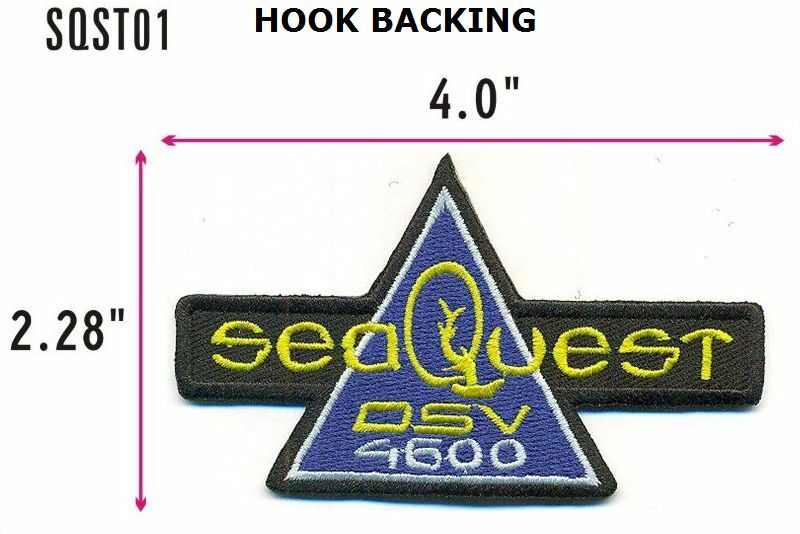SEAQUEST DSV 4600 PATCH- HOOK BACKING - SQST01V