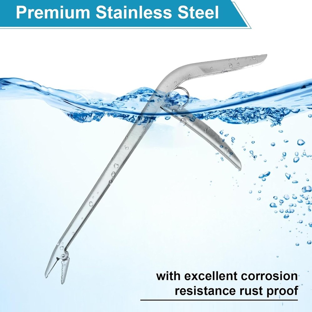 Fish Hook Remover, Premium Stainless Steel Remover Tool - silver