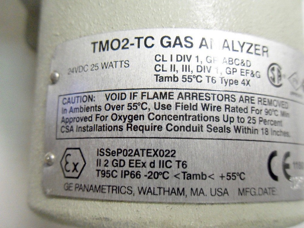 GE TMO2-TC-22-11 Gas Analyzer