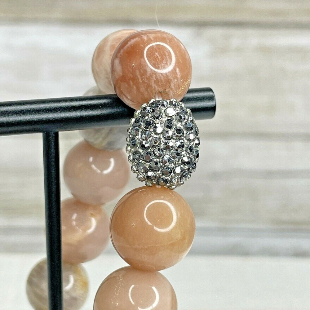 Agate Stone Marcasite Stretch Bracelet - Beautiful