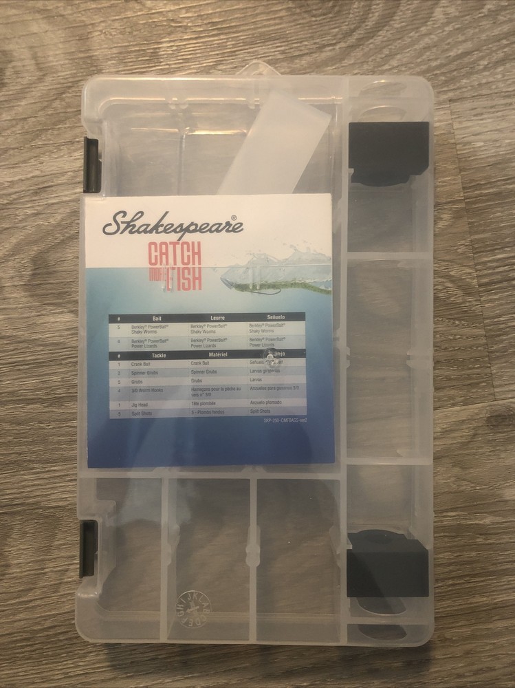 Shakespeare Tackle Organization Box- Replacement Box Clear