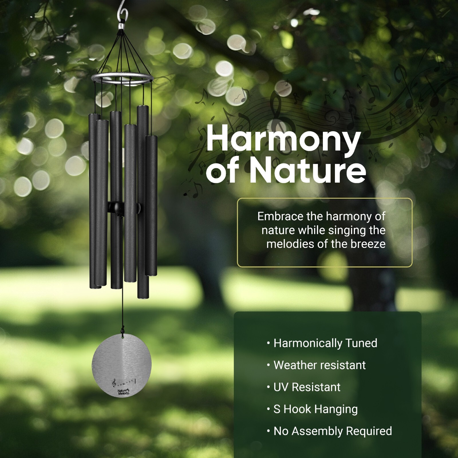 Nature's Melody Aureole Tuned Wind Chimes