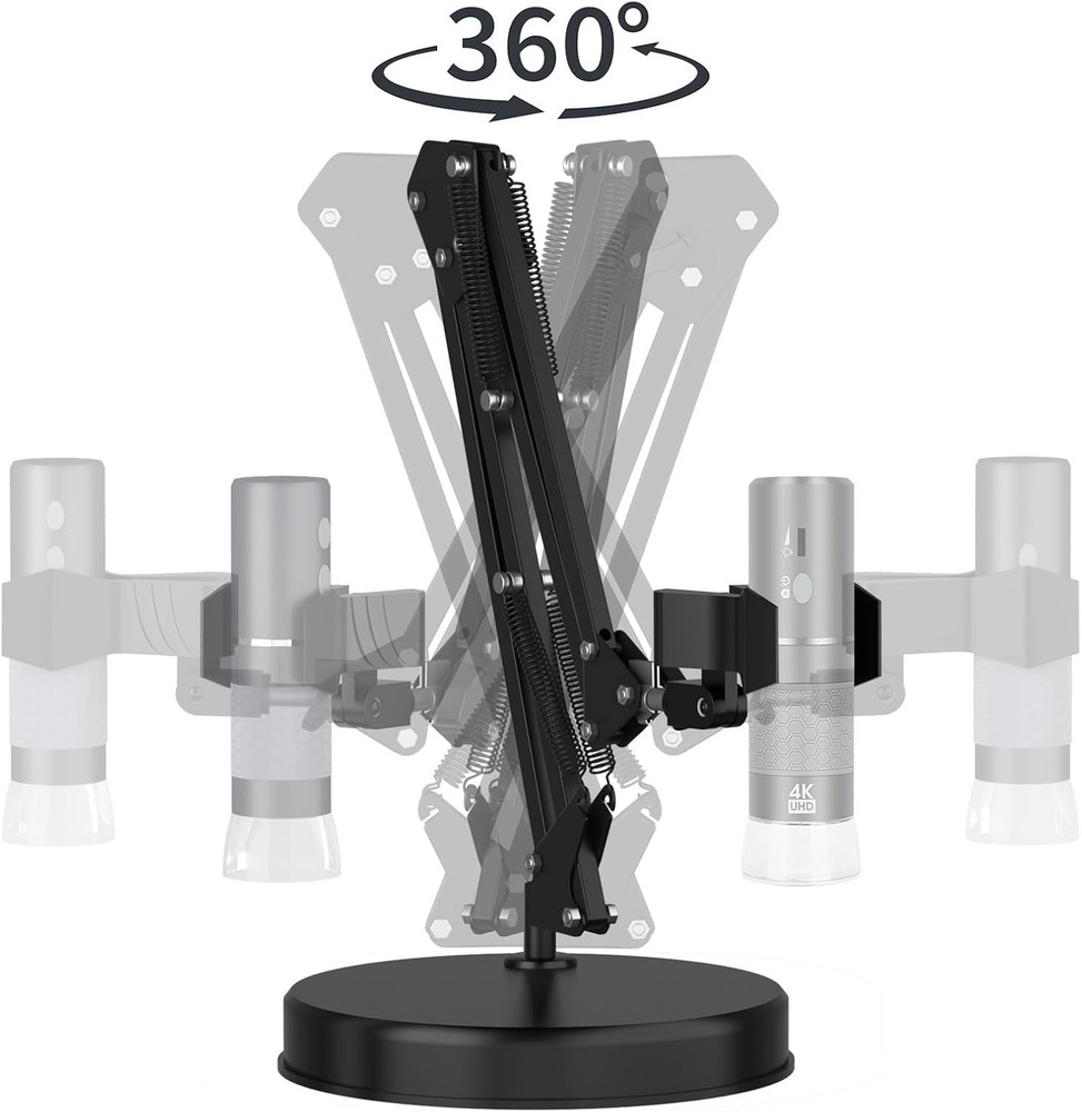 21" Adjustable USB Microscope Stand Universal Mount with Table Clamp for Camera