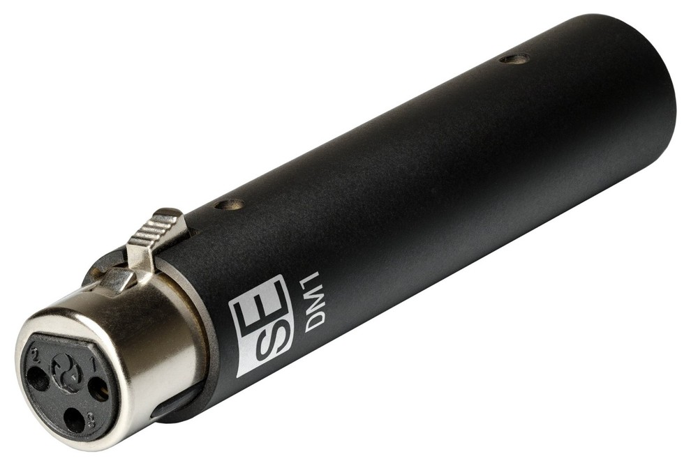 Se Electronics DM1 Black Active Microphone Preamp 4 Dynamic+Passive Ribbon Mics
