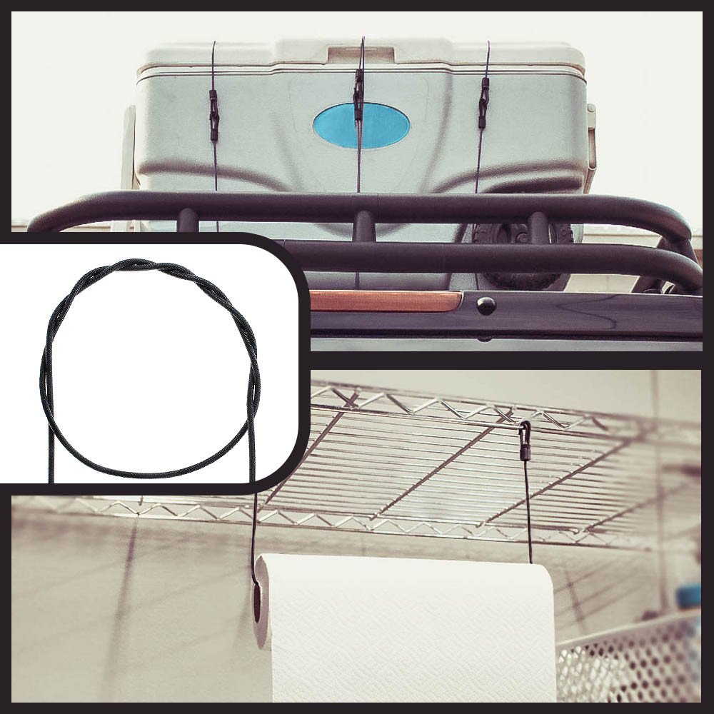 50ft-250ft Bungee Cord 1/8" Shock Cord Marine Grade Heavy Duty Tie Down Rope