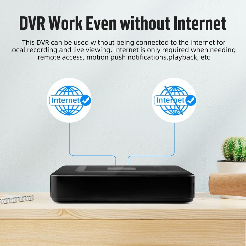 KERUI 5MP Lite 8CH DVR 5in1 Video Recorder DVR for Smart Security Camera System