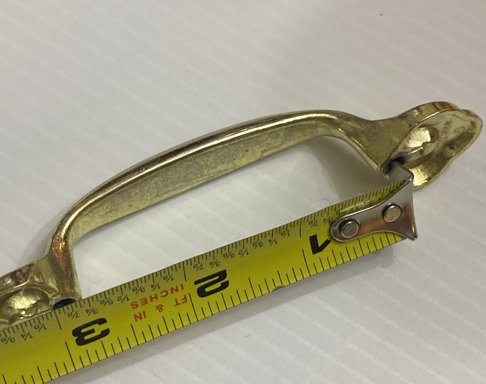 12 Vintage Brass Cabinet Door Drawer Handles Pulls Knobs Architectural Salvage