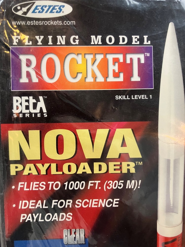 Original (not reissue) Estes Nova Payloader Flying Rocket Kit #1960 -Sealed