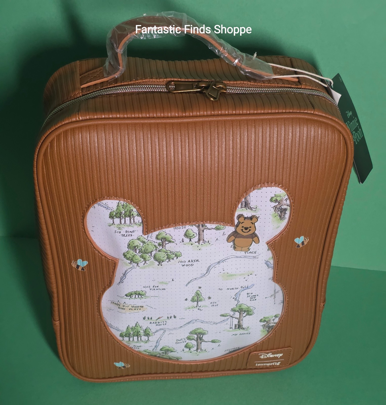 Loungefly Disney Winnie The Pooh Collector Pin Display Mini Backpack + Pin NWT