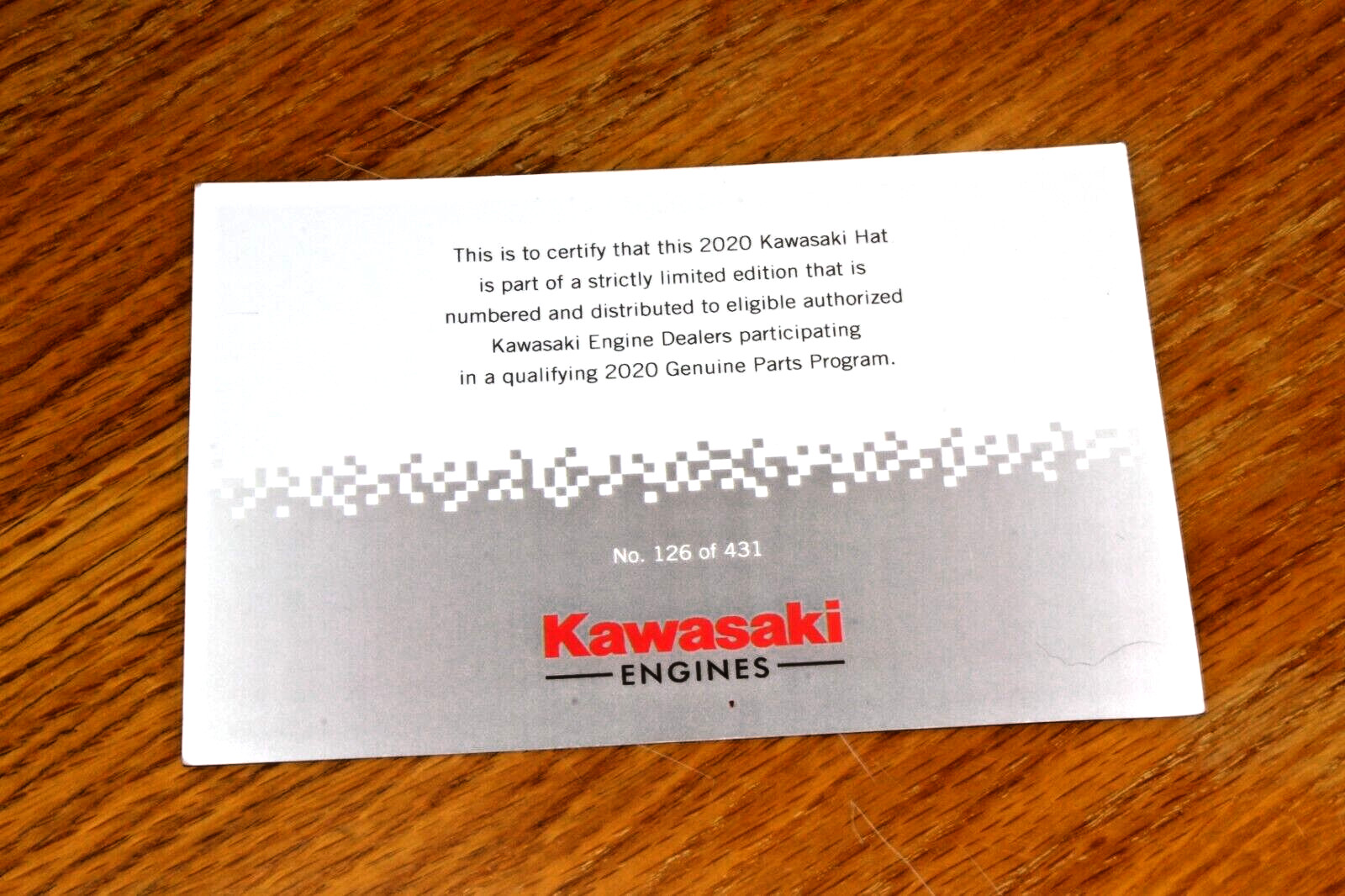 NEW Kawasaki 2020 Limited Edition / Genuine Kawasaki Engines Hat / Authenticated