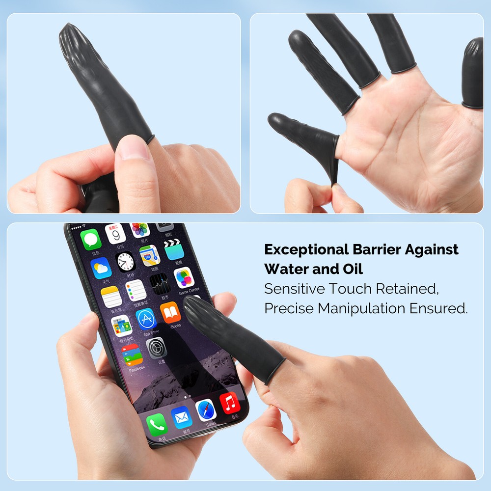 100pcs Disposable Hygienic Finger Cots for fingertip protection Medium