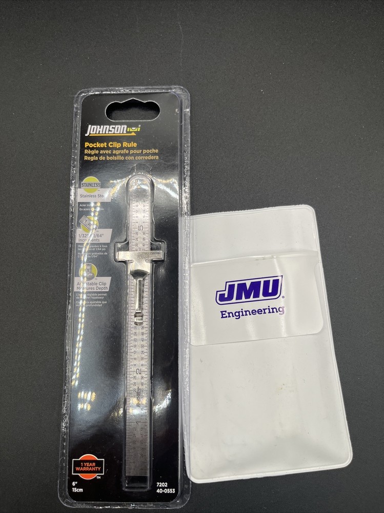 Johnson Level & Tool 6" Rule Pocket Clip 7202