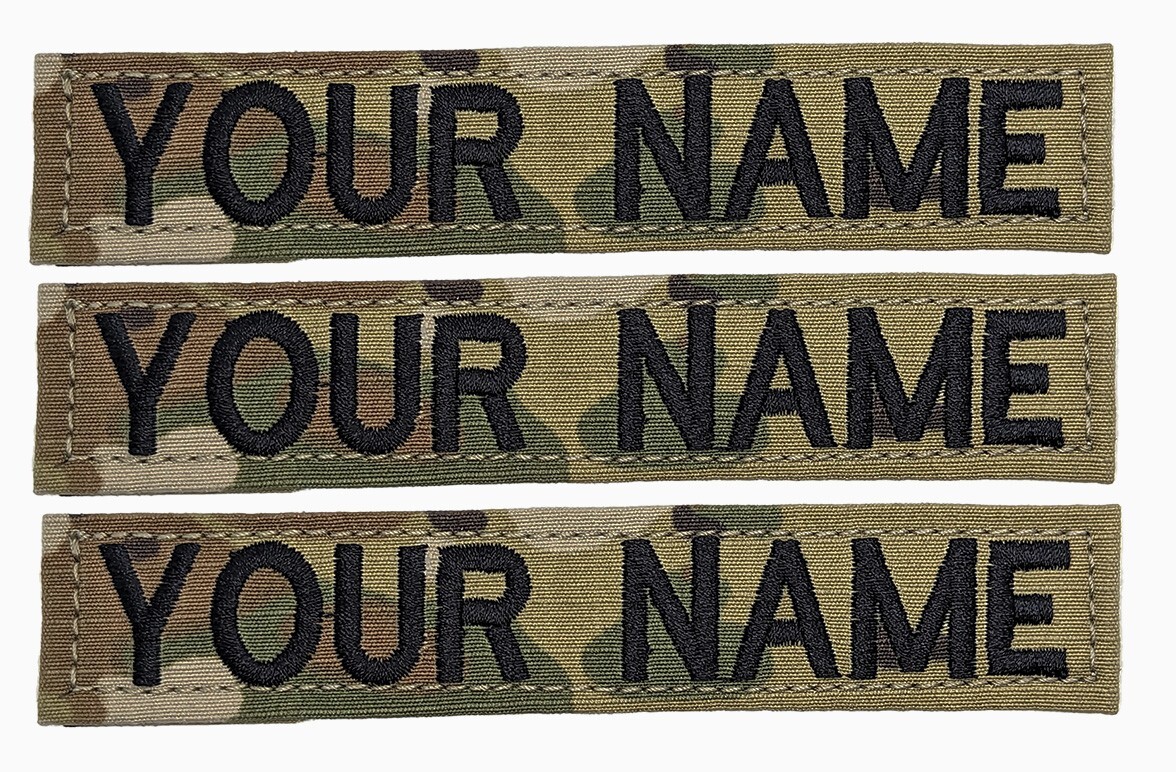 OCP Army 3-Piece Name Tape Set Hook Fastener Military Patch