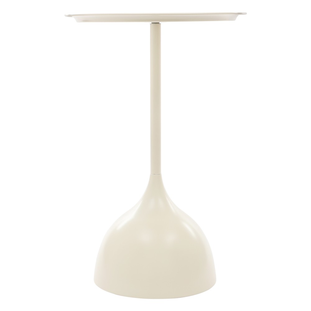 Modern Side End Table Round Side Table Freestanding Living Room Side Table White