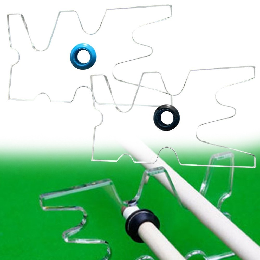 Billiards Cue Head Support with Rubber Grommets and Adjustable Heights