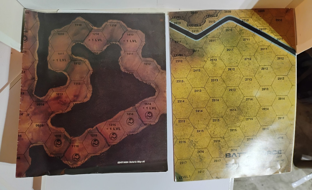 BattleTech Hex Map Sheets FASA – 4 Fold-Out Maps, 6 Playable Fields