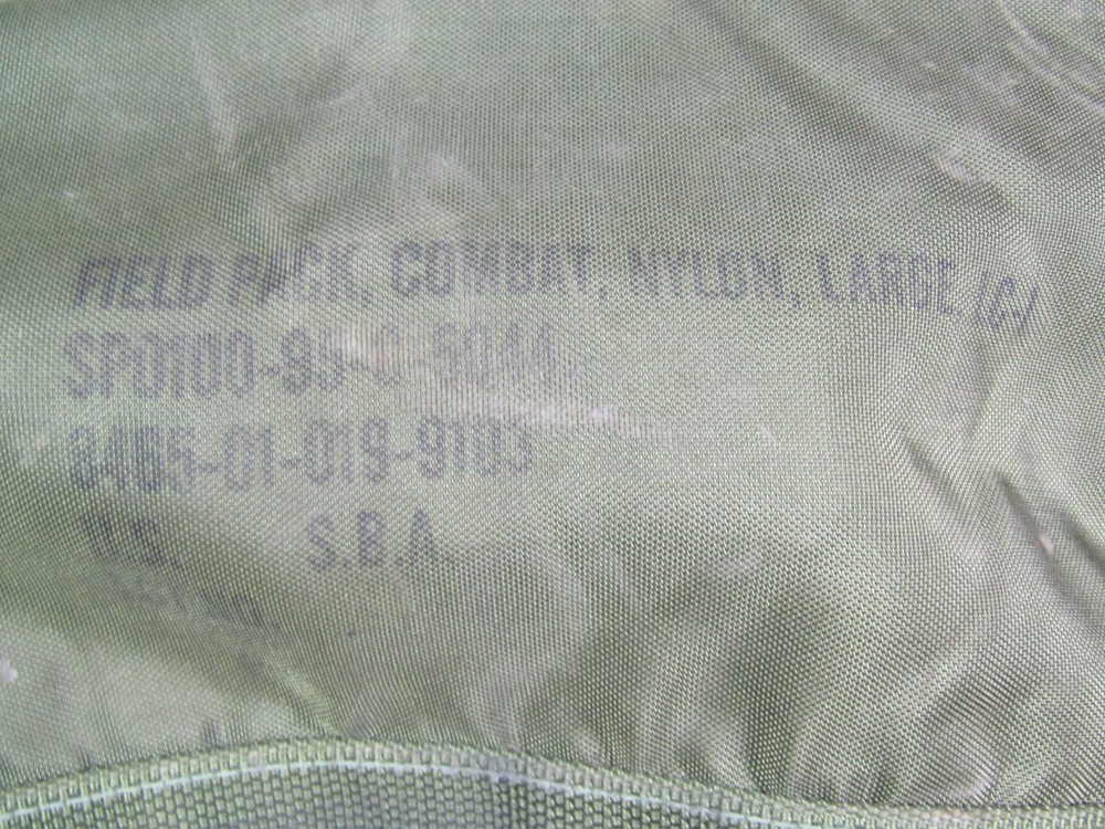 US ARMY Large LC-1 Combat Field Pack. No Frame. 1995