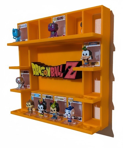 Dragon Ball Z BITTY Pop Display (Holds 16) 3D Printed