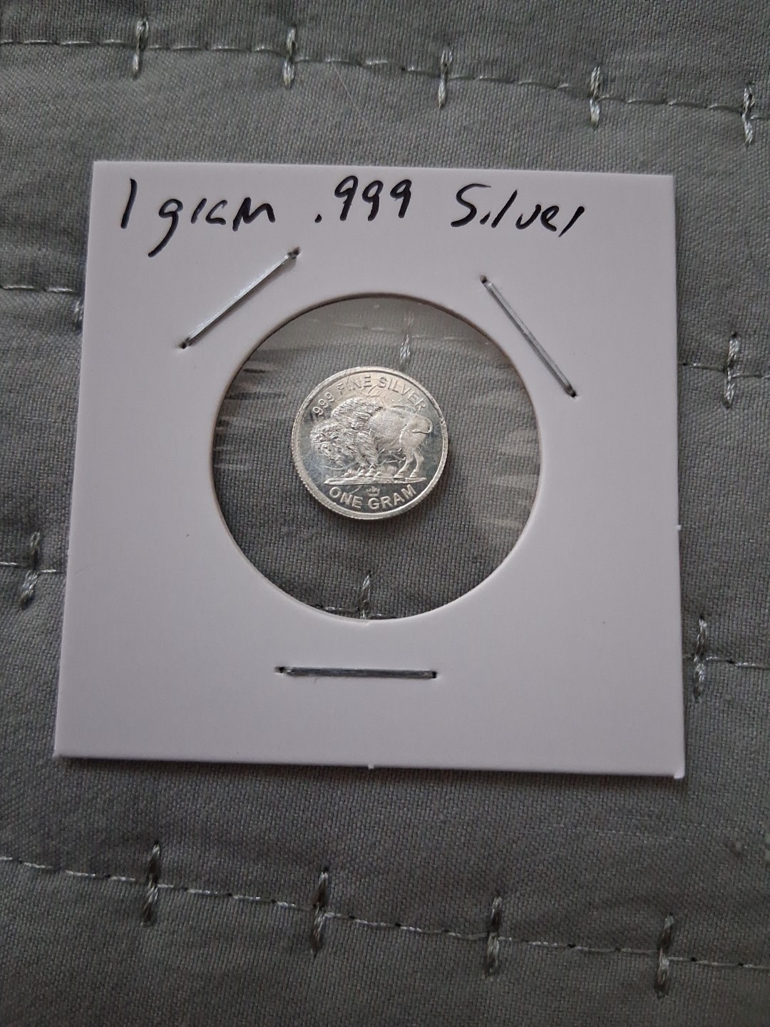 1 Gram Silver Buffalo/ Indian Round .999 FINE - Silver