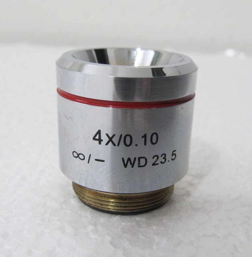 Motic 4x/0.10 ∞/- WD 23.5 Microscope Objective