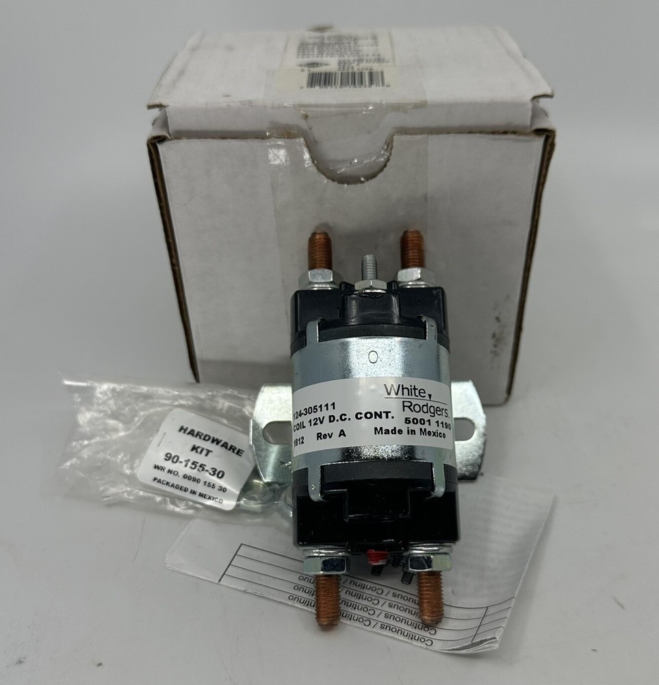 WHITE-RODGERS 124-305111 DC Continuous Power Solenoid 12V NEW IN BOX