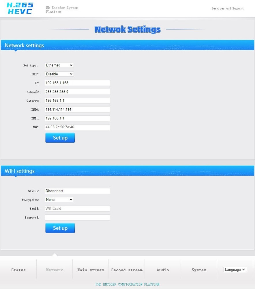 H.265/H.264 HDMI Video Encoder Support RTSP,RTMP,UDP,HTTP TS,ONVIF Protocol