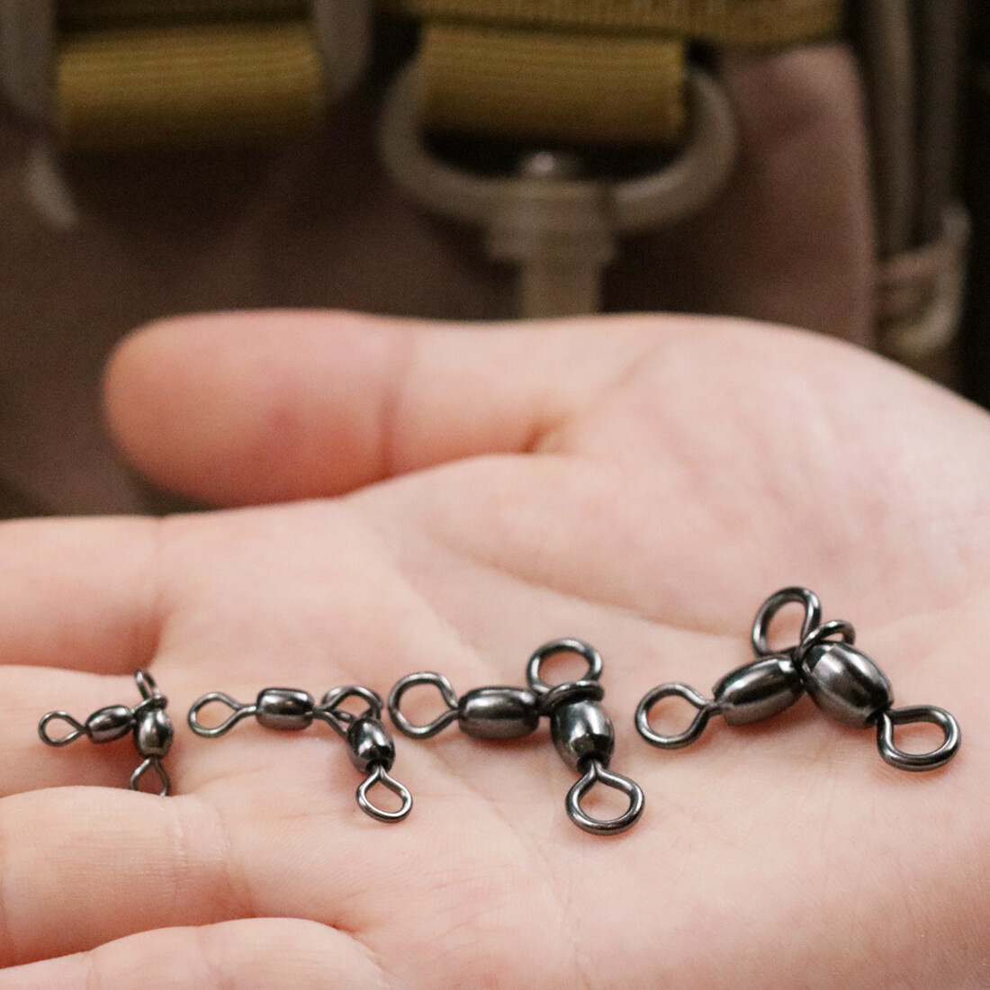 3 Way Swivel Stainless Steel Crane Swivels Fishing Barrel Swivels Fishing Tackle