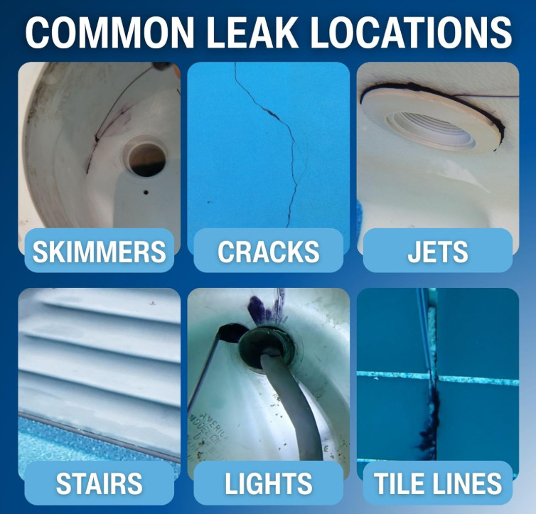 Leakmaster Pool Leak Detection Kit – 8 Oz Blue Dye with Reusable Syringe – High-