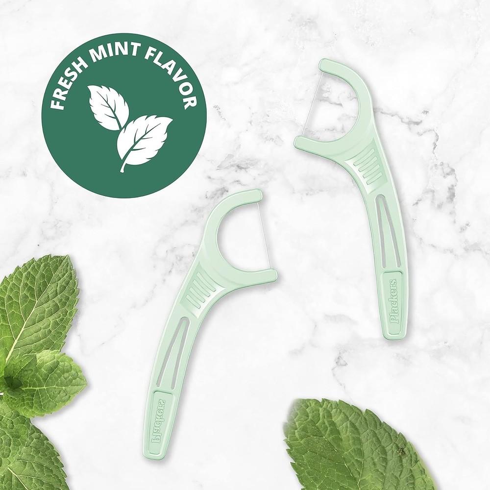 500 Plackers Micro Mint Floss Picks Bulk Individually Wrapped Super TufFloss