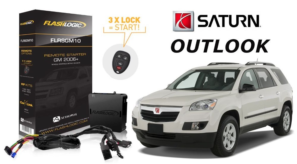 Flashlogic Remote Start for 2007 Outlook Saturn w/Plug & Play Harness