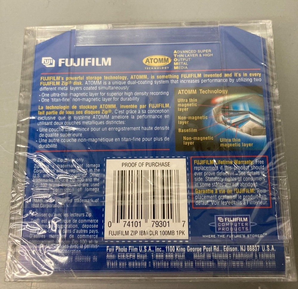Fujifilm 100MB Zip Disk - IBM formatted (1-Pack)