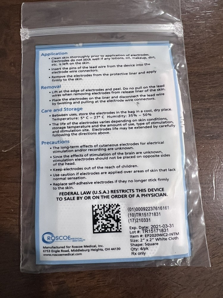 10 pack InTENSity Electrodes 2"x 2" Tens unit Premium reusable 4 pads per pack