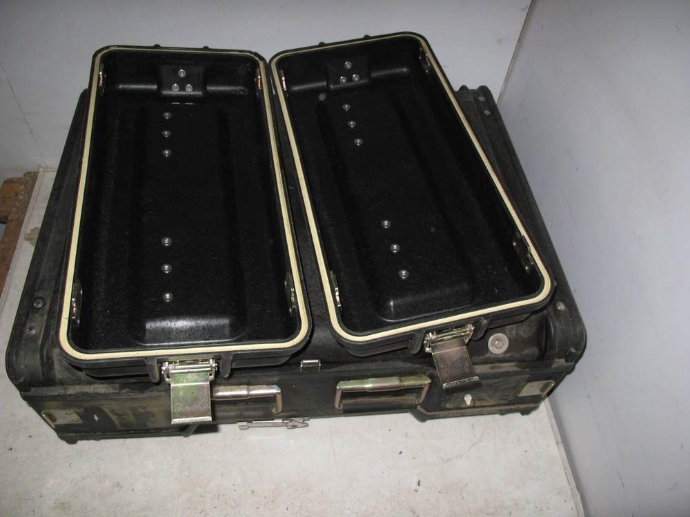 Rackmount 4U 19x24 ECS Composite Shockmount Electronics Black Equipment Case x