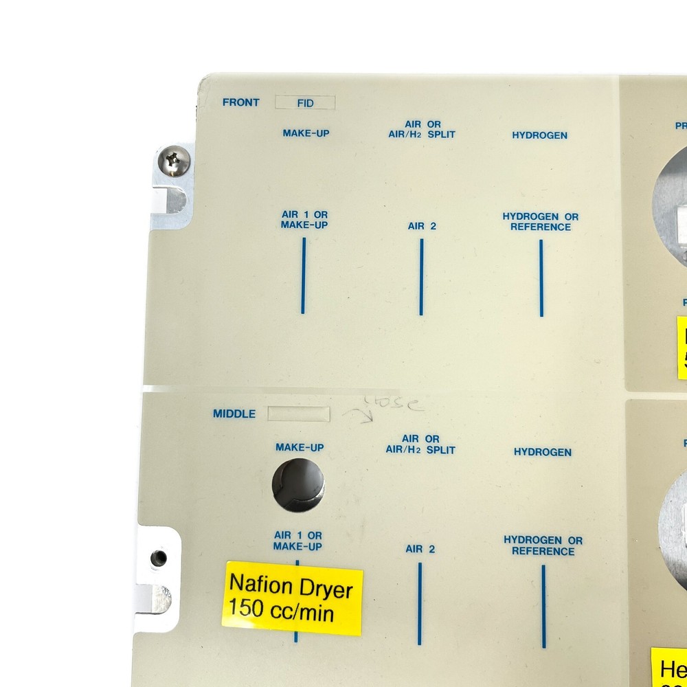 Varian CP-3800 Gas Chromatography System Flow Control Panel