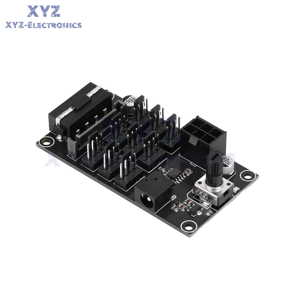 Computer Chassis PWM Violent Fan Speed Controller 9-Channel Fan Hub Controller