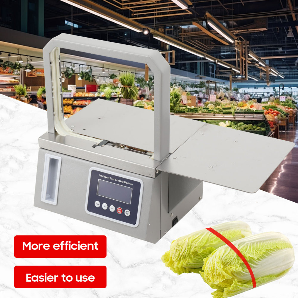 Automatic bundling machine OPP strapping machine Hot-melt Supermarket Vegetable