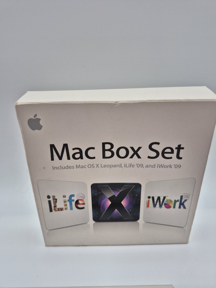 Apple Box Set OS X Leopard, iLife, iWork MB997Z/A 2009 Complete