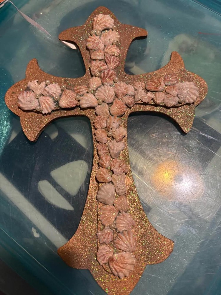 Shell Bedazzled Cross